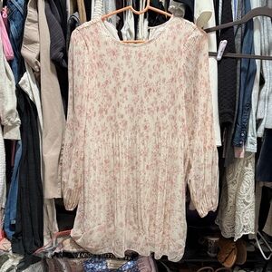 Aritzia Pink Floral Dress